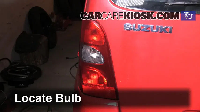 2003 Suzuki Wagon R 1.3L 4 Cyl. Lights Reverse Light (replace bulb)